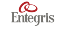 Entegris logo with red interlocking rings