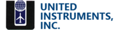 United Instruments, Inc. logo with globe and plane