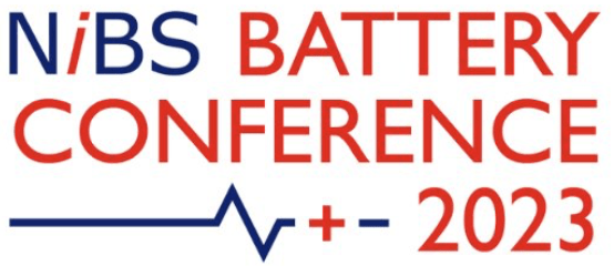 NiBS Battery Conference 2023 red and blue logo