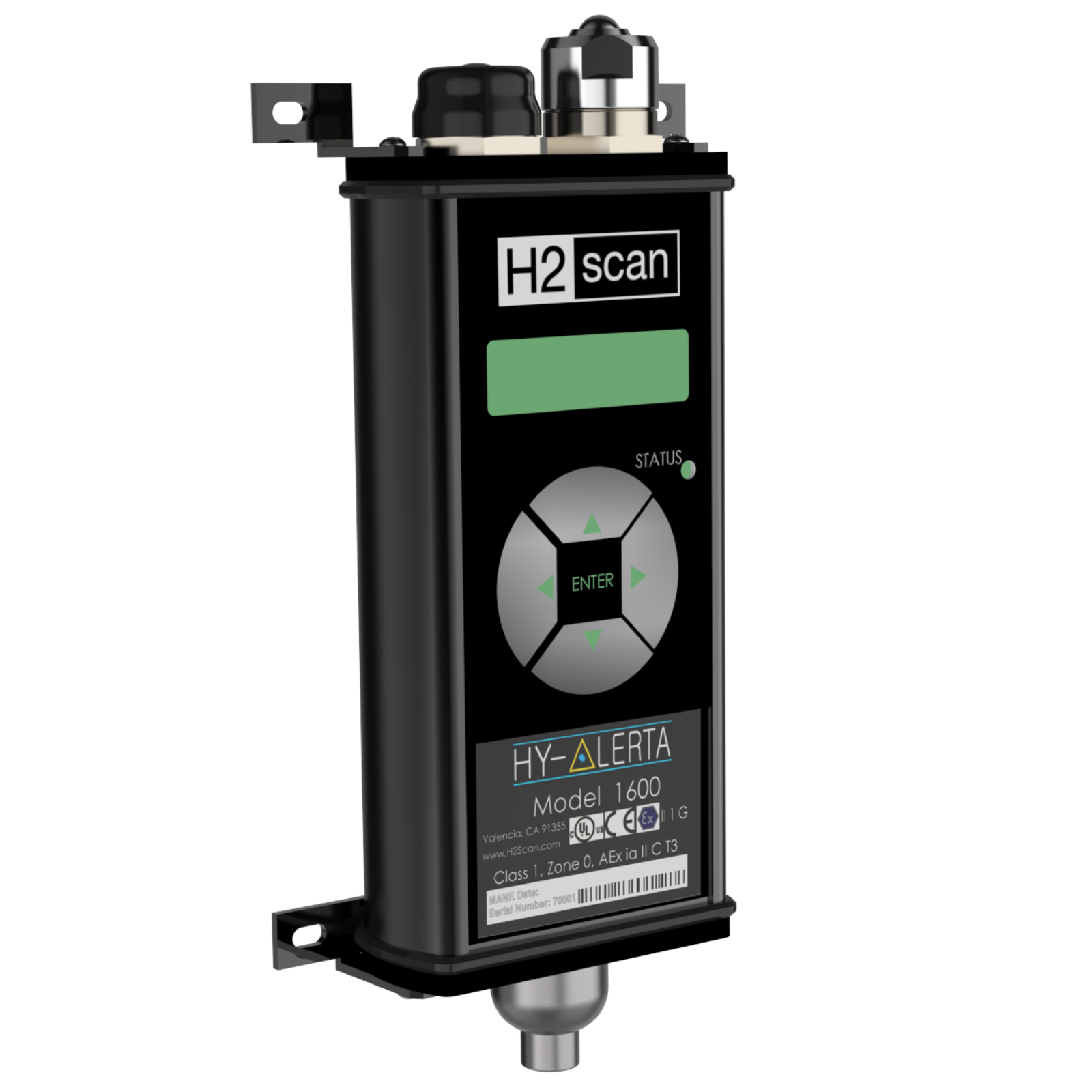 HY-ALERTA<sup>®</sup> 1600 Intrinsically Safe Area Hydrogen Monitor