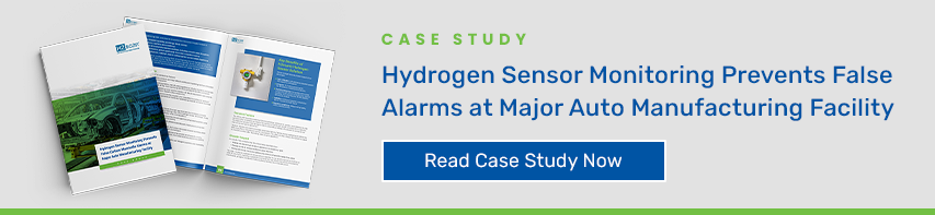 Hydrogen Sensor Monitoring Prevents Fals Alarms at Major Auto Manufacturing Facility. Read the Case Study now
